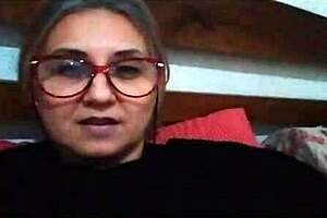 Stella shows her hairy pussy