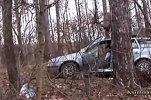 Kumalott Teen Blonde Caught in Outdoor Anal Scene