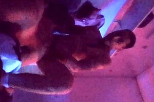 Petite Latina Marie bent over for hardcore doggystyle. She takes cock like a pro in homemade clip.