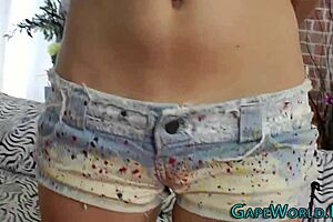 Skank Butt Rides Cock With Gaping Anal