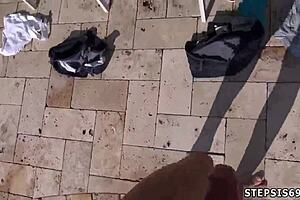 College slut and her friends enjoy forbidden family entertainment