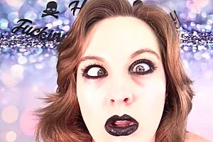 Embarrassing birthday surprise for the housewife