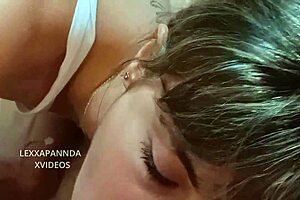 Ponytail Teen Sucks Cock Deep In POV