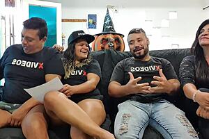 Amateur latina Taissa Winkler and Forro Leo FernandezXXX in interview