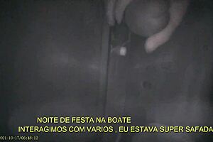 Girlfriend Enjoys Detailed Erotic Glory Hole Fun in Cabin with Friend.