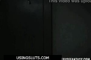 nasty slut bent over for rough bondage punishment