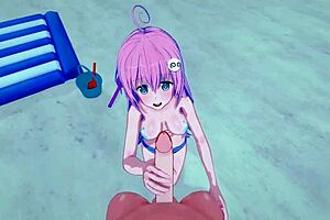 Pov fucking petite lala on the beach. Skinny russian babe gets creampie in hentai style.