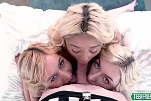 Intriguing Teen Debt Repayment with Minxx Marley Celestina Blooms Gia Dibella