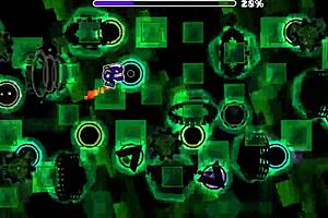 A loyal old school Geometry Dash player get to showcase his professionalism with an extreme demon