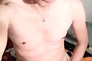 skinny mexican chacal from ecatepec masturbates his cock