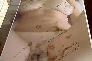 WIFE SHARES CUM TRIBUTE WITH HOT NEW FRIEND IN INTENSE SESSION