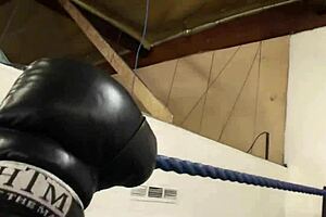 Cali feels empowered in topless femdom POV with Logan.