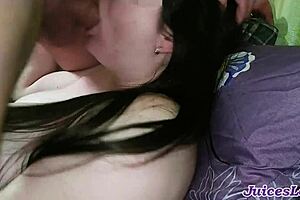 I gived her a blowjob and filld her mouth with lots of thick cum.