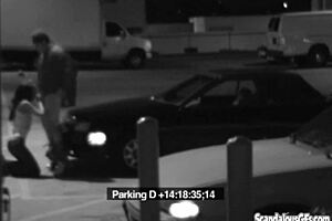 Girlfriend sucks cock in office hidden cam