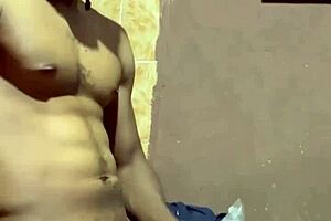 dude, jerking that big black dick till cumshot