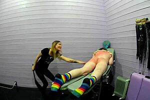 Hey, hard femdom whipping and flogging with a brutal mistress.