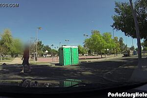 Milf Sucks Cock At Porta Gloryhole