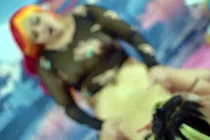 Rubia Tetona Submits to Gothic Latina with Strapon in Rough Lesbian Fuck