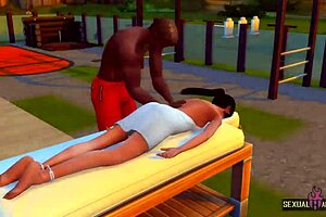 Masseur Friend Licks And Fingers My Cock In Hot Animation