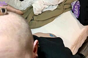 Petite tattooed Ravenna Hex deepthroats Jermaine Lavender's big cock then gets bent over and fucked hard