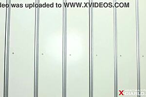 Curious Colleague's Boobs In Forbidden Changing Room 😏