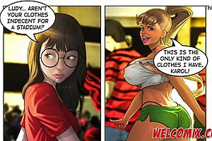 Soccer and sexual intercourse cross between the races in a hentai porn comic from Brazil