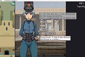 Imperial gatekeeper milf gropes and takes monster cock anal.