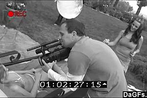 i'm having fun with my dagfs, masturbating in bikinis by the pool