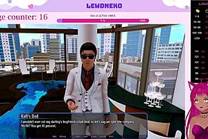 Cute Vtuber Lewdneko Engages in Dating Simulation Game at Anime Hotel Part Nine