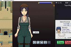 Imperial gatekeeper milf gropes and takes monster cock anal.