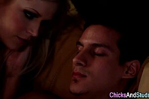 Blonde Hottie Gets Cum Soaked By Muscular Stud