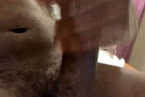 Black male masturbating alone a big climax