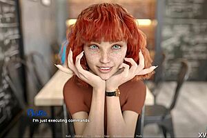 Naughty Barista Demands Dick In Roleplay Game