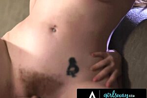 Bickering Milfs Lauren Phillips And Aaliyah Love Finally Give In To Lesbian Lust.