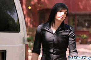 Strapon Loving Babe Pleasures Girlfriend