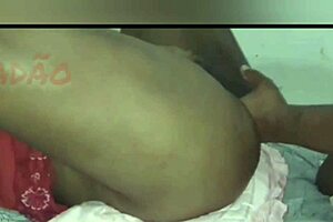 Shiny black cock fucking a tight arse in POV