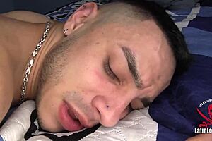 A latino guy gets his cock shoved down a man’s throat and then pounded away at a fast rate