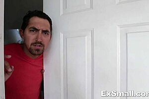 Does this little woman with big tits and tattoo give blowjob before getting screwed doggystyle?