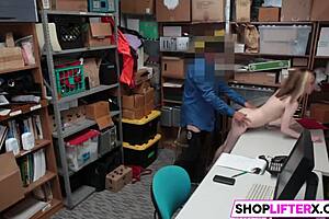 Drilling Nubile Cutie Shoplifter Alina