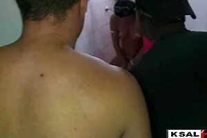 i was bathing at my husband's cousins' house when he joined and everyone wanted to fuck my pussy