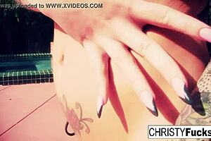 hot christy mack masturbates in the shower