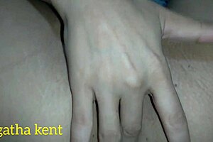 actress agatha kent with chubby hairy guy cums inside continues fucking