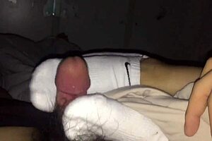 Teasing Footjob By Female Colleague In White Socks Until Final Cum