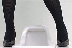 Asian lady navigates office life in japan.