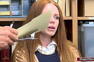 Lp Officer Fucks Ella's Wet Pussy Hard In Office