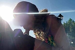 Latina Neighbor Deepthroats and Swallows Cum on Tits in Pool