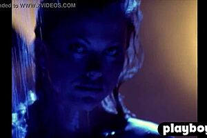 Gorgeous Blonde Amy Leigh Andrews Undresses Revealing Big Tits and Pussy