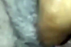 Black cock large hard and ready for action with amateur pussy which gushing and sucking