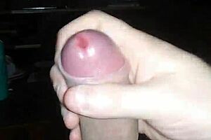 jerking off to tranny porn and shooting jizz