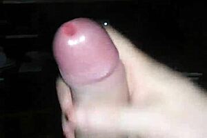 jerking off to tranny porn and shooting jizz